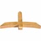 Ekena Millwork Bellingham Rough Sawn Timber Gable Bracket, Western Red Cedar, 60"W x 32"H x 6"D x 6"F, 13/12 Pitch GBW060X32X0606BEL00RWR - alternate 2